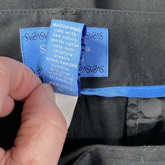 6/$20 VERA Vera Wang Black High-Rise Slim Straight Pants EUC 12P - Picture 10 of 13